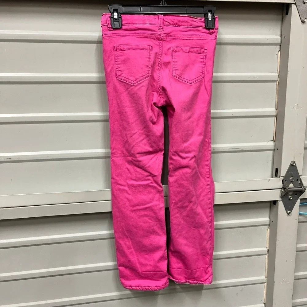 OshKosh Bgosh Girls Pink Fleece Lined Pants Size 8 Warm Winter Trousers